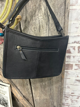 Black & White Checkered Crossbody Bag