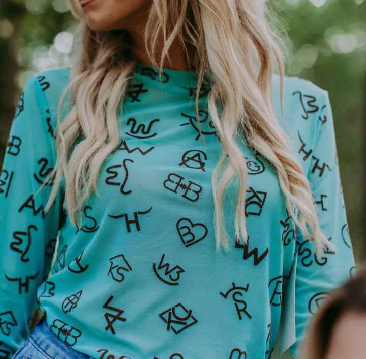 Cattle Brand Mesh Tops-RESTOCKED FOR THE LAST TIME!!