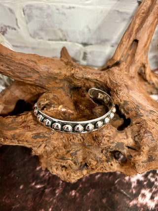 Classic Bubble Cuff-Sterling