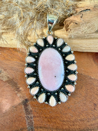 Pretty in Pink Opal Statement Pendant