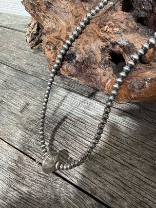 Sterling Silver Mercury Dime Pearl Necklace | Machine-Made Western Silver Pearls Necklace