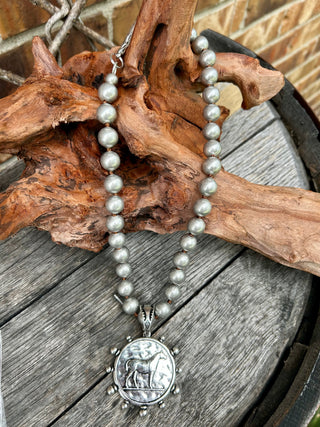 Horse Coin Necklace