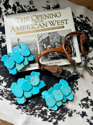 Large Turquoise Slab Belt Buckle