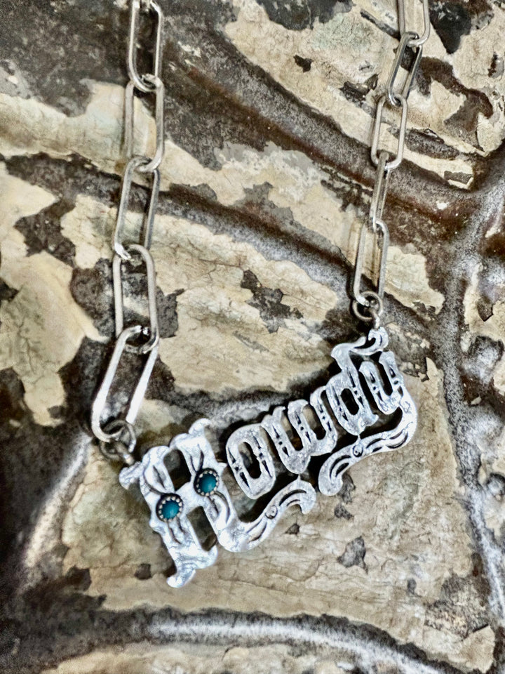 Howdy Necklace And Earring Set