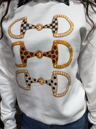 Snaffle Bit Glam Western Graphic Sweatshirt