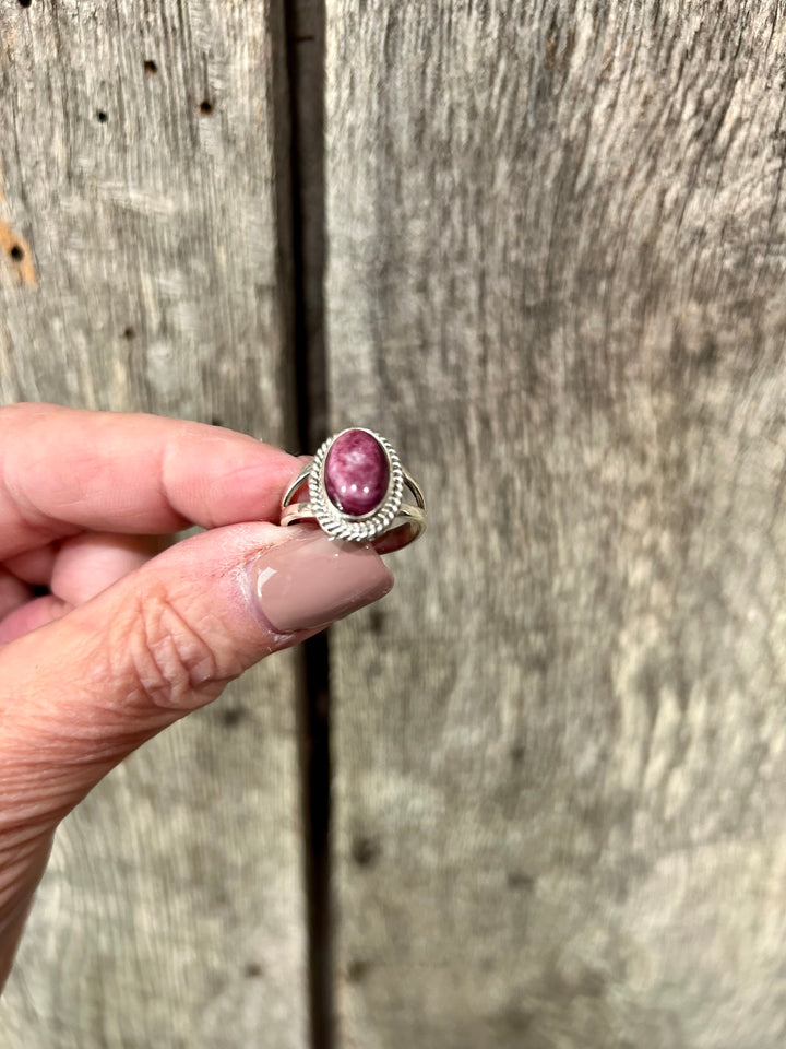 Sterling Silver Purple Spiny Rings