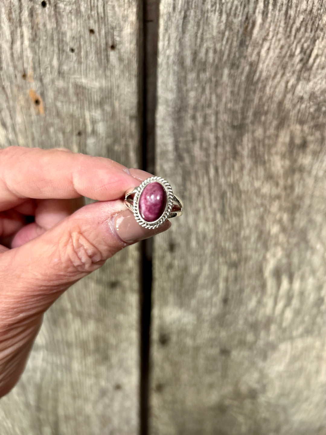 Sterling Silver Purple Spiny Rings
