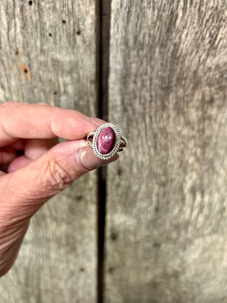 Sterling Silver Purple Spiny Rings