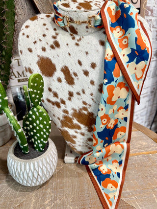 Flower Power Twilly Scarf