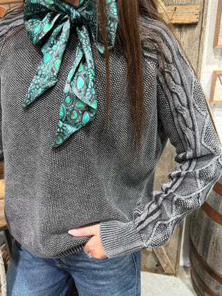Backroad Beauty Cable Knit Sweater-3 Colors