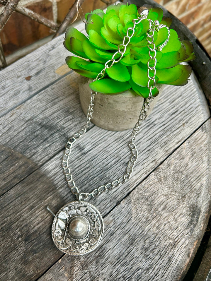 Junkyard Cowgirl Sombrero Necklace