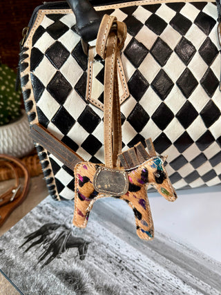 Cowhide Pony Purse Charms-2 Colors