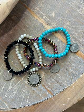 Buffalo Nickel Stretch Bracelet