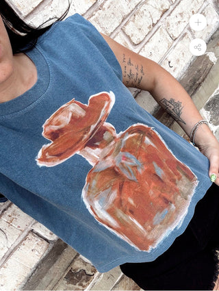Painted Cowboy Muscle Tank