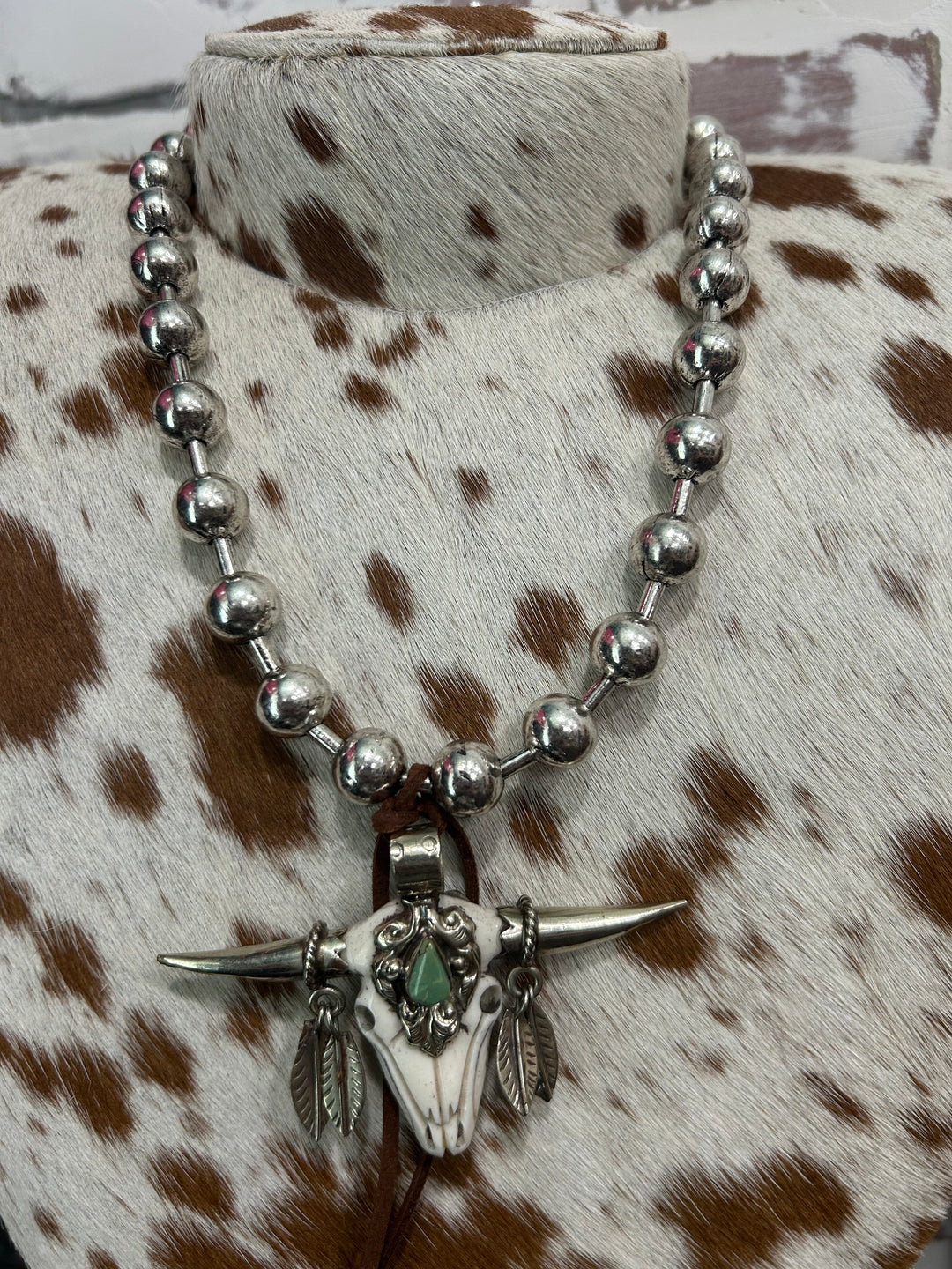 Steer Head Necklace