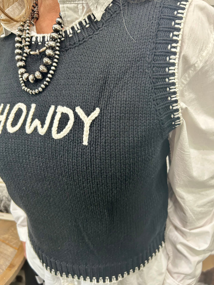 Black And White Howdy Sweater