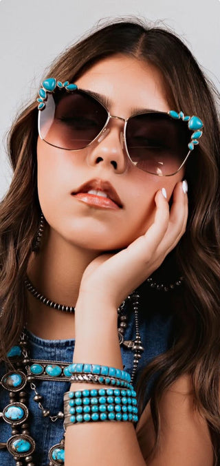 The Fancy Turquoise Sunglasses