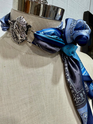 Hereford Twilly Slide – Western Twilly Slide for Wild Rags And Twillys | Silver Cowgirl Accessory