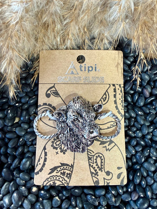 Hereford Twilly Slide – Western Twilly Slide for Wild Rags And Twillys | Silver Cowgirl Accessory