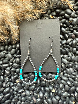 Sterling & Turquoise Teardrops