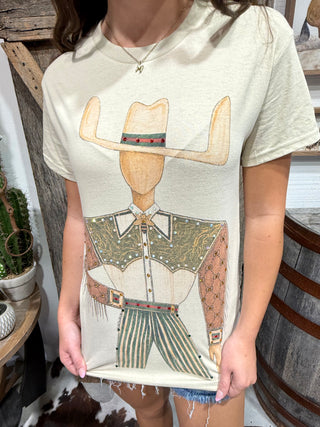 The Lone Cowboy Rhinestone Tee
