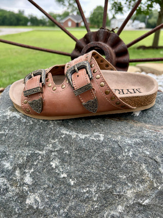 Sonoran Sunset Boot Stitch Sandals-Tan