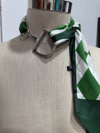 Western Snaffle Bit Twilly Scarf Ring | Equestrian Bit Pendant Accessory for Wild Rags & Twillies