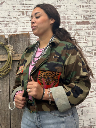 Tame Your Tiger Repurposed Camo Jacket