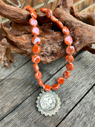 Wildfire Buffalo Nickel Necklace