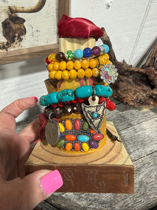 Sandra Ling Western Bracelet Stack | Colorful Cowgirl Bracelet Set