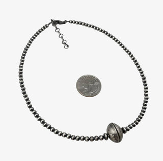Sterling Silver Mercury Dime Pearl Necklace | Machine-Made Western Silver Pearls Necklace