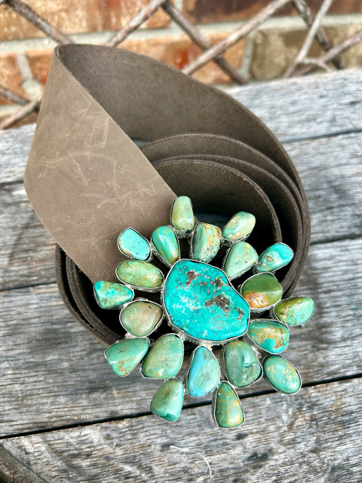 Genuine Turquoise Starburst Belt- A Rare Bird