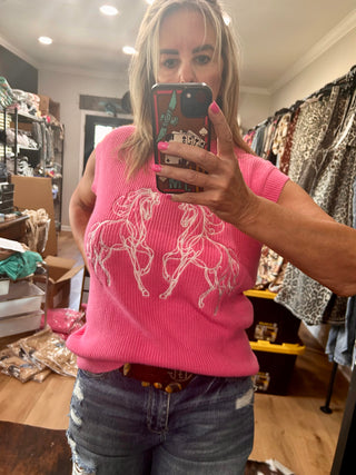 Pretty Ponies Sweater Vest