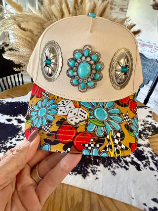 Roll The Dice Concho Trucker Hat