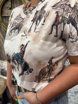 Dusty Trails Cowboy Graphic Tee
