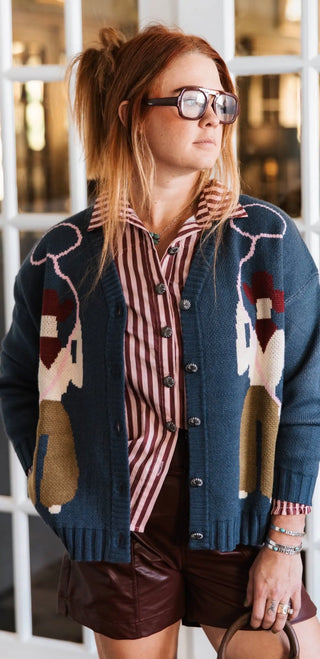 Ropin’ Cowboy Western Knit Cardigan