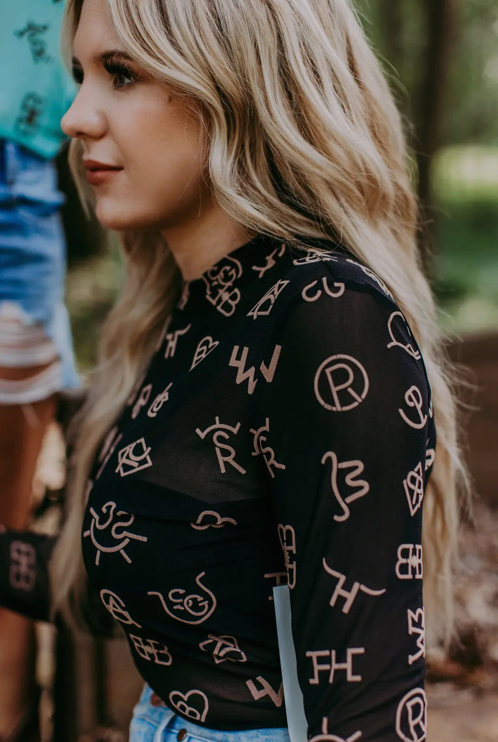 Cattle Brand Mesh Tops-RESTOCKED FOR THE LAST TIME!!
