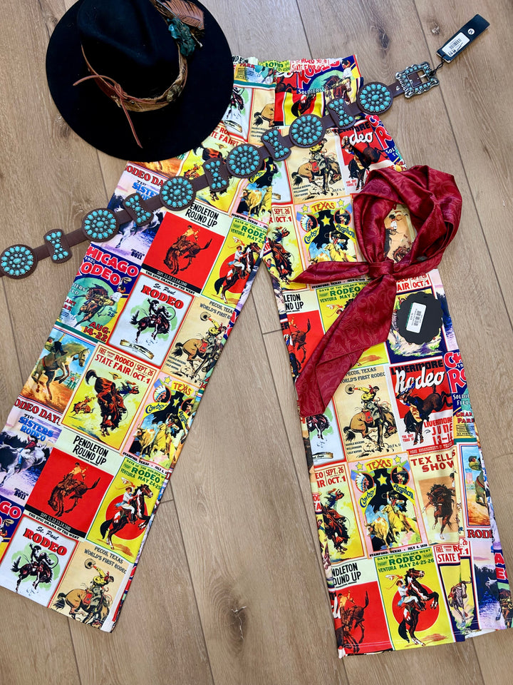 Old Rodeo Poster Trouser Pants