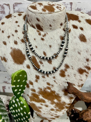 Double Strand Sterling Silver Pearls