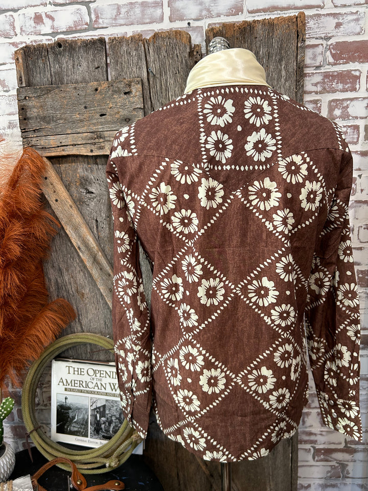 Retro Cowgirl Floral Show Shirt