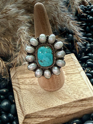 Prairie Pearl Turquoise Ring-3