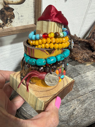 Sandra Ling Western Bracelet Stack | Colorful Cowgirl Bracelet Set