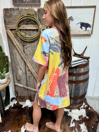 Let’s Kick It Oversized Shift Dress by 2 Fly Co.