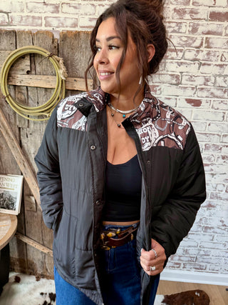 Left Lead Western Puffer Jacket