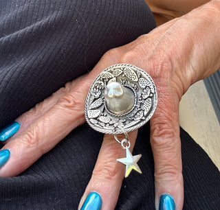 Junkyard Cowgirl Sombrero Ring-Adjustable