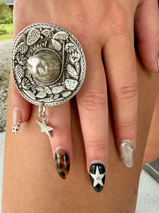 Junkyard Cowgirl Sombrero Star Ring