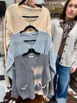 Saddle Stitch Western Cardigan