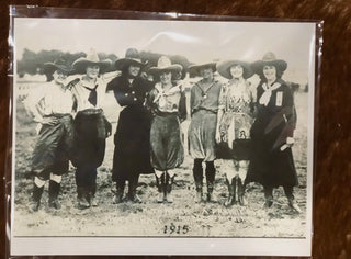 1915 Cowgirl Photograph Poster Print| Vintage Western Women Print 11x14