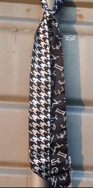 Cattle Brands & Houndstooth Western Twilly Scarf