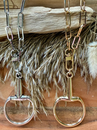 20” Horse Bit Paperclip Chain Necklace | Western Statement Chain Necklace
